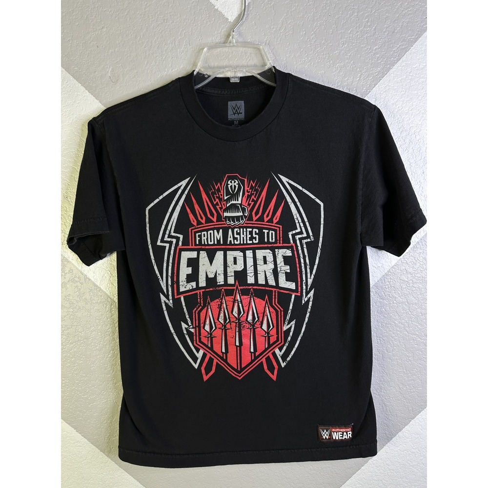 Roman Reigns From Ashes to Empire WWE Authentic Mens Black T-shirt Medium
